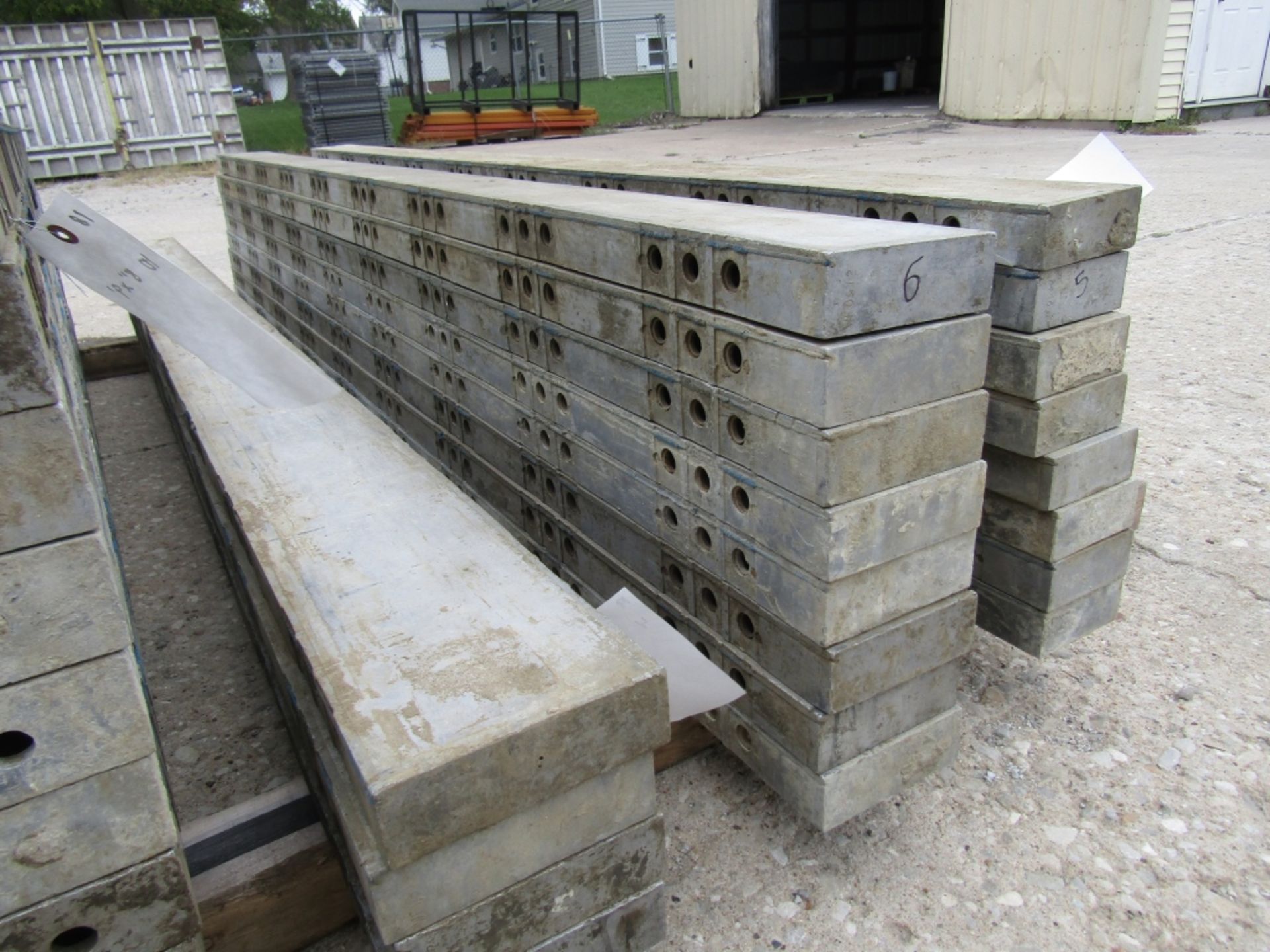 (8) 6" x 9' Western Elite Concrete Forms, Smooth 6-12 Hole Pattern Triple Punch/ Gasket, Located