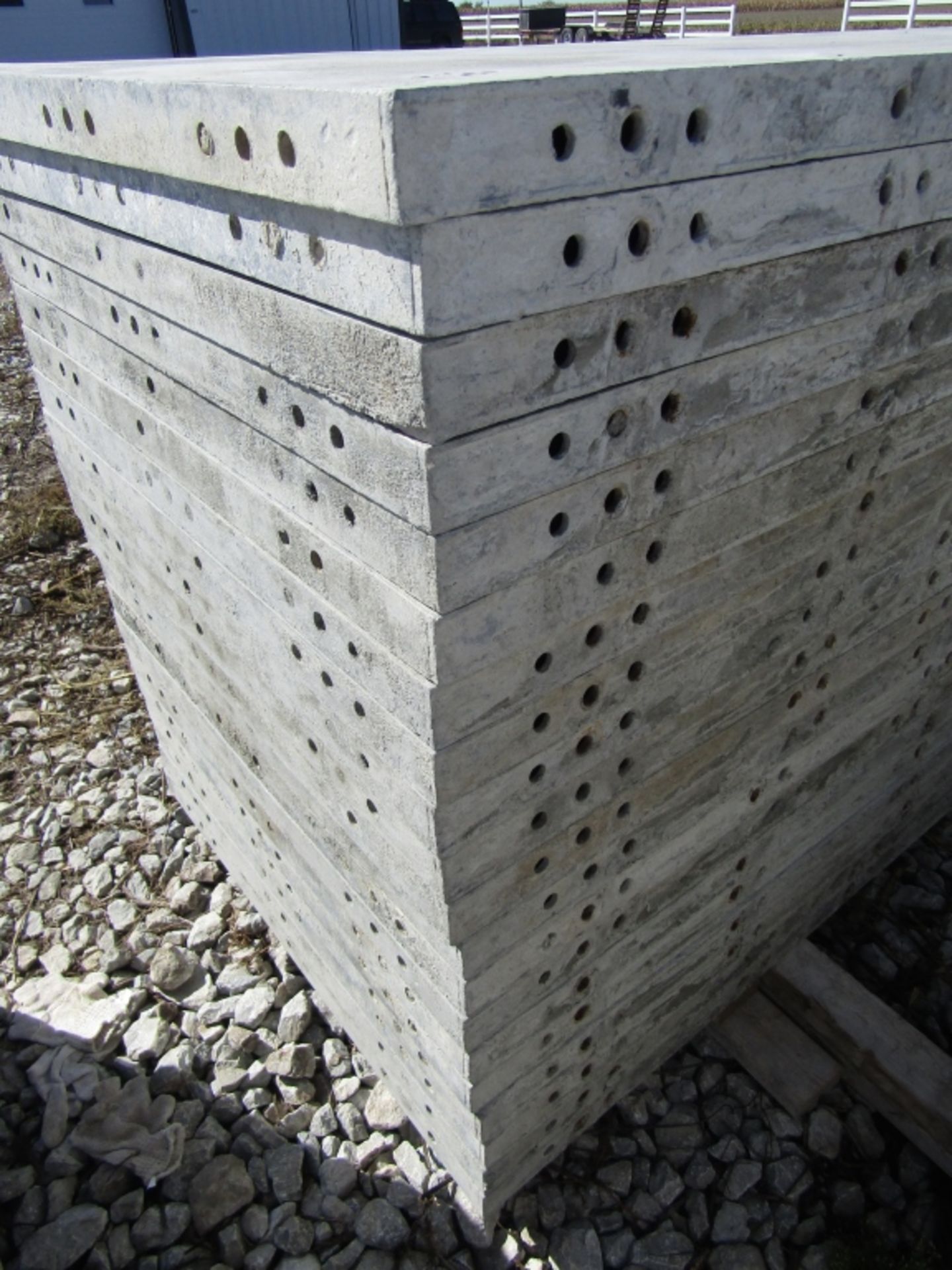(20) 36" x 9' Wall Ties Concrete Forms, Smooth, 6-12 Hole Pattern, Triple Punch, Located near - Image 4 of 4