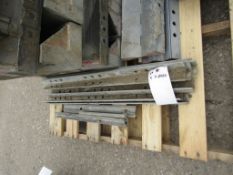 (9) 3' Western Elite Concrete Angles, Smooth 6-12 Hole Pattern Triple Punch/ Gasket, Located in