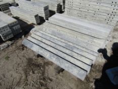 (6) 4" x 4" x4' Hinged Wall Ties Concrete Forms, Smooth, 6-12 Hole Pattern, Triple Punch, Located