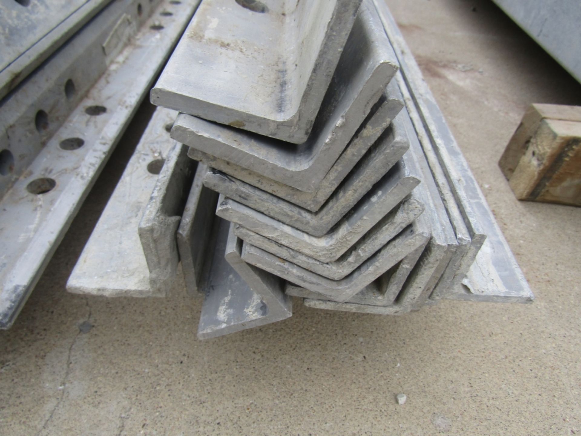 (15) 9' Western Elite Concrete Forms Angles, Smooth 6-12 Hole Pattern Triple Punch/ Gasket, - Image 2 of 2