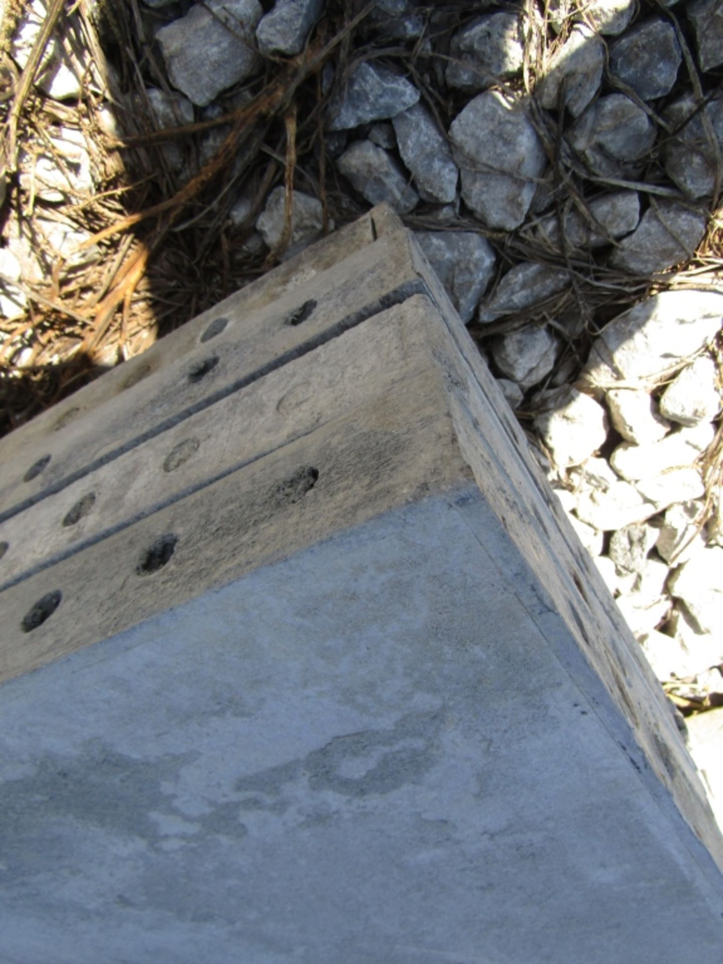 (4) 32" x 9' Wall Ties Concrete Forms, Smooth, 6-12 Hole Pattern, Triple Punch, Located near - Image 4 of 4