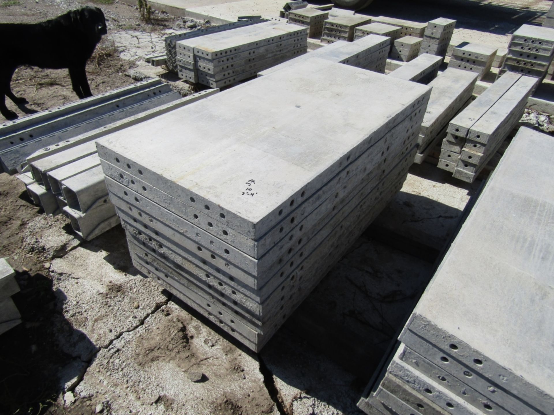(10) 24" x 4' Wall Ties Concrete Forms, Smooth, 6-12 Hole Pattern, Triple Punch, Located near