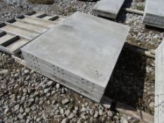 (5) 36" x 4' Wall Ties Concrete Forms, Smooth, 6-12 Hole Pattern, Triple Punch, Located near