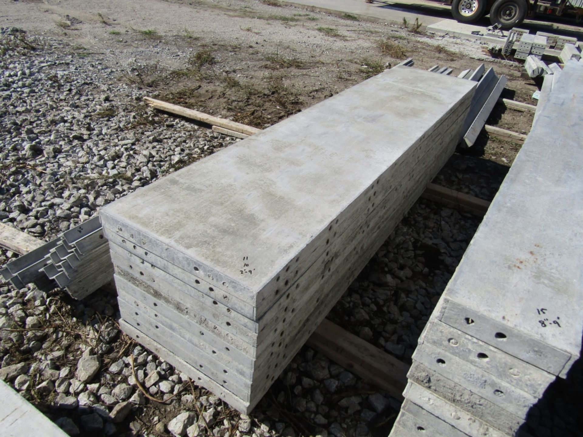 (10) 24" x 9' Wall Ties Concrete Forms, Smooth, 6-12 Hole Pattern, Triple Punch, Located near - Image 2 of 4