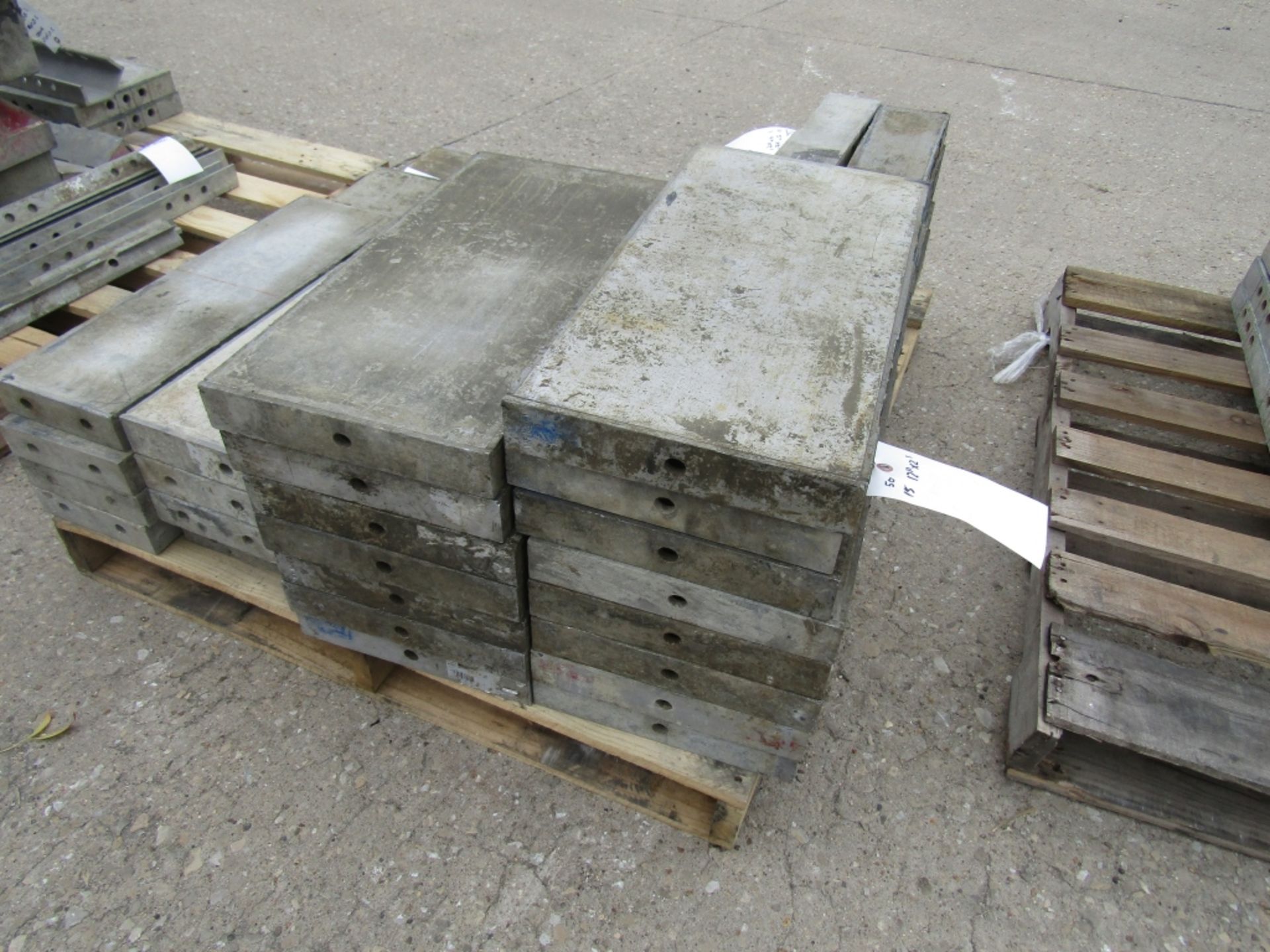 (15) 12" x 2' Western Elite Concrete Forms, Smooth 6-12 Hole Pattern Triple Punch/ Gasket, Located