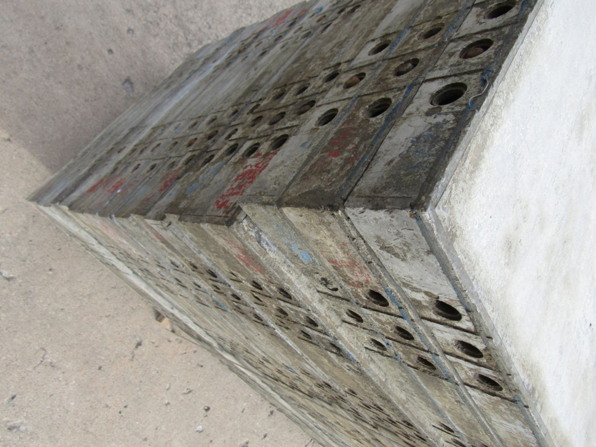 (20) 24" x 9' Western Elite Concrete Forms, Smooth 6-12 Hole Pattern Triple Punch/ Gasket, Located - Image 3 of 4