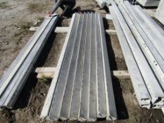 (8) 4" x 4" x 9' Hinge Wall Ties Concrete Forms, Smooth, 6-12 Hole Pattern, Triple Punch, Located