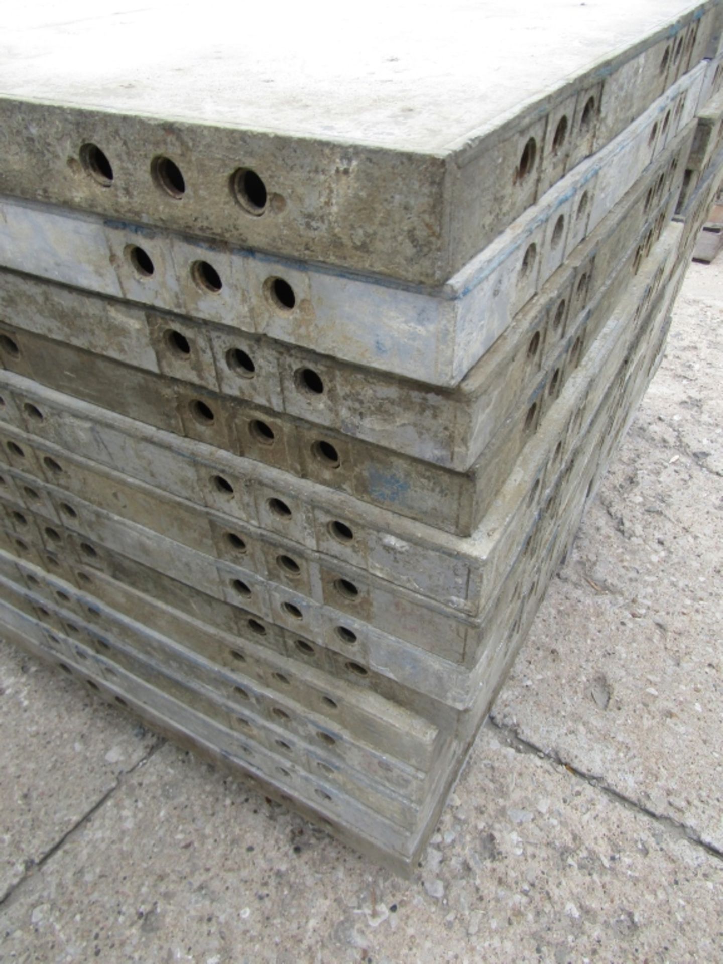(26) 24" x 3' Western Elite Concrete Forms, Smooth 6-12 Hole Pattern Triple Punch/ Gasket, Located - Image 3 of 4