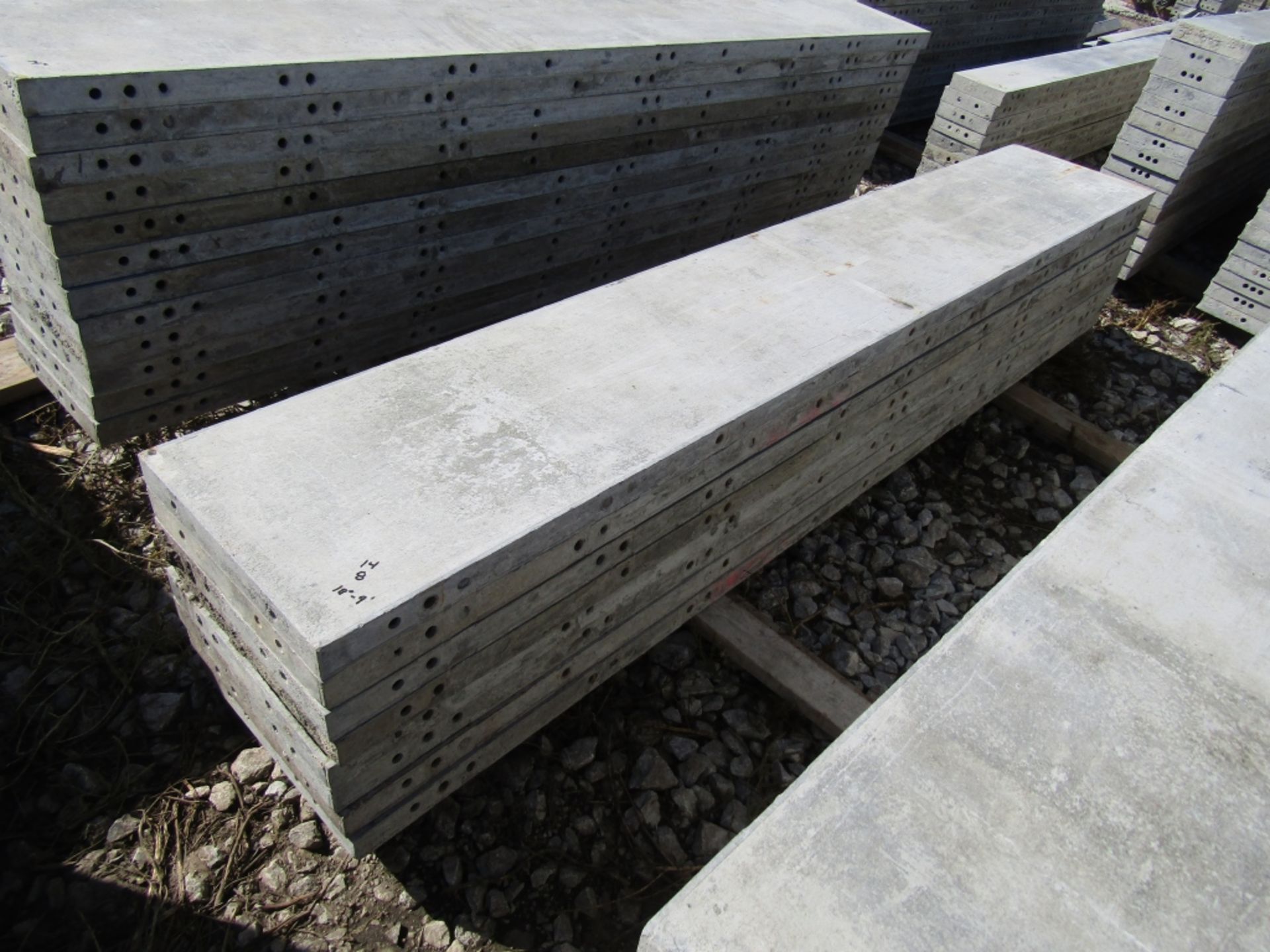 (8) 18" x 9' Wall Ties Concrete Forms, Smooth, 6-12 Hole Pattern, Triple Punch, Located near