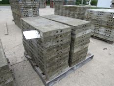 (24) 14" x 3' Western Elite Concrete Forms, Smooth 6-12 Hole Pattern Triple Punch/ Gasket, Located