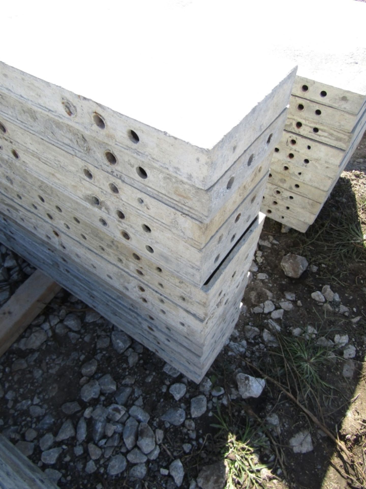 (15) 8" x 9' Wall Ties Concrete Forms, Smooth, 6-12 Hole Pattern, Triple Punch, Located near - Image 3 of 4