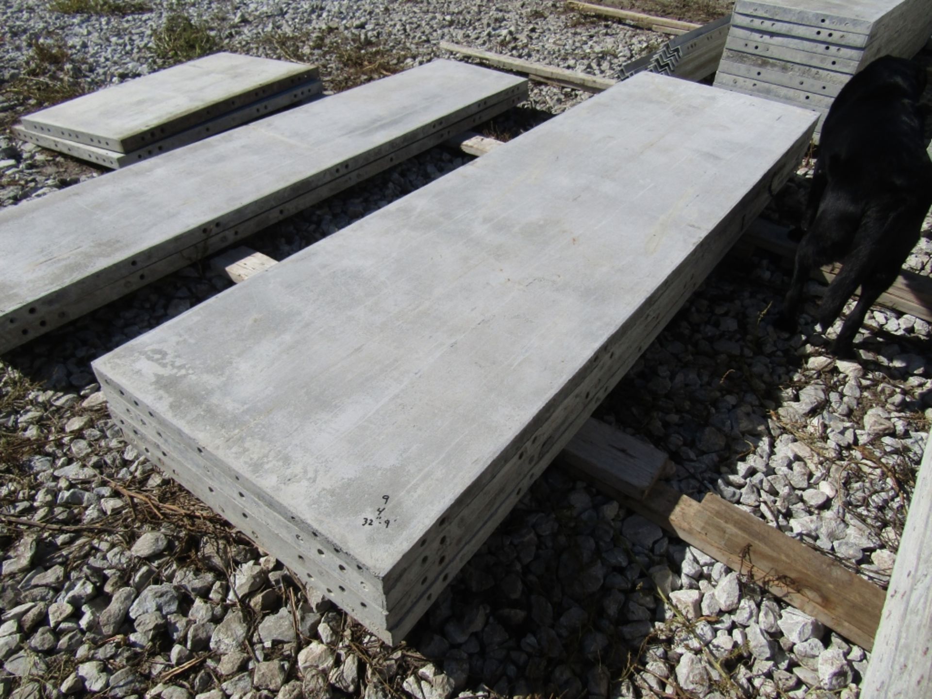 (4) 32" x 9' Wall Ties Concrete Forms, Smooth, 6-12 Hole Pattern, Triple Punch, Located near
