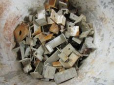 Bucket of (235) Aluminum Clips, Located in Mt. Pleasant, IA