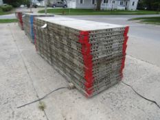 (20) 36" x 9' Western Elite Concrete Forms, Smooth 6-12 Hole Pattern Triple punch/ Gasket Attached