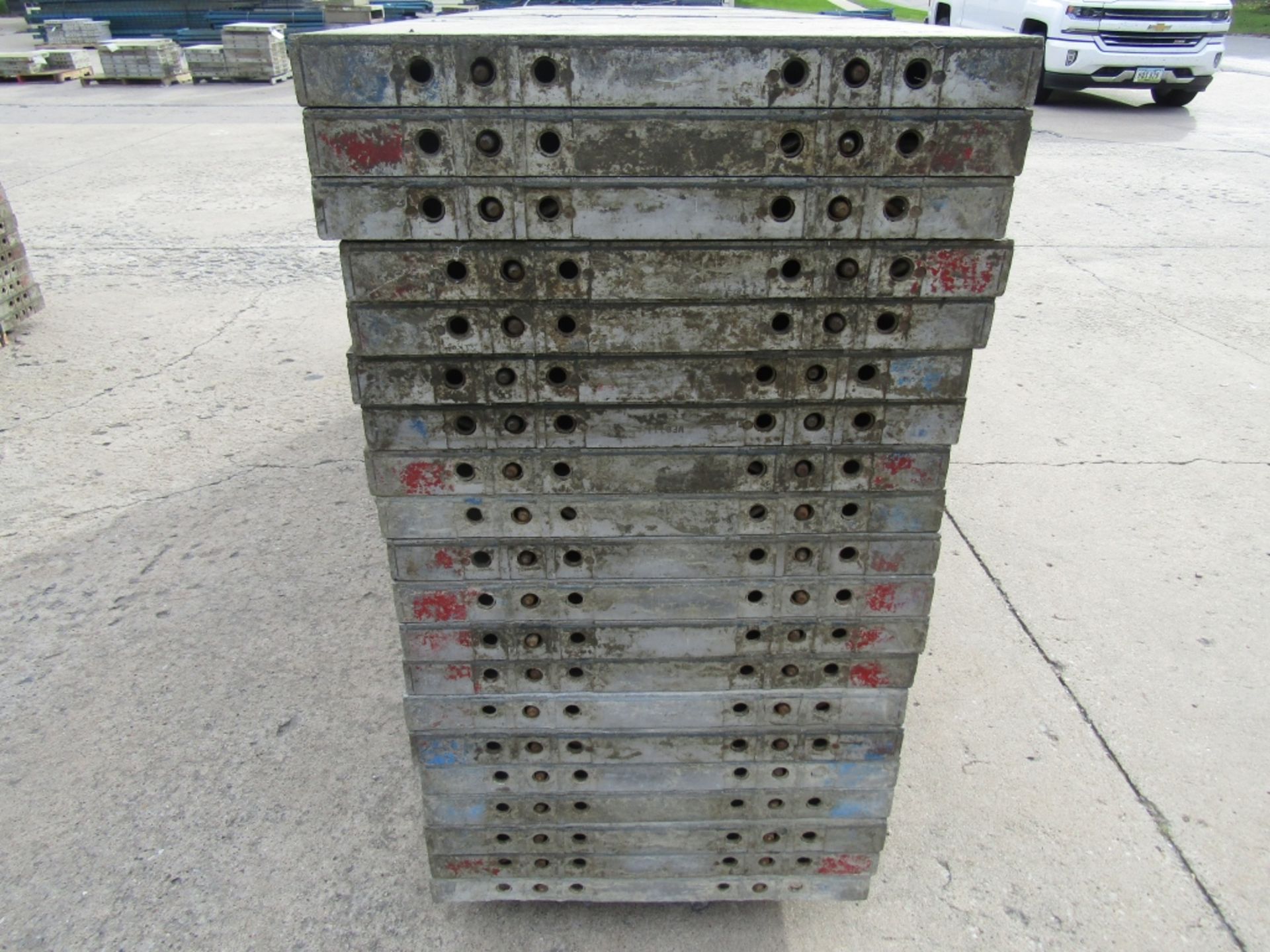 (20) 24" x 9' Western Elite Concrete Forms, Smooth 6-12 Hole Pattern Triple Punch/ Gasket, Located - Image 4 of 4