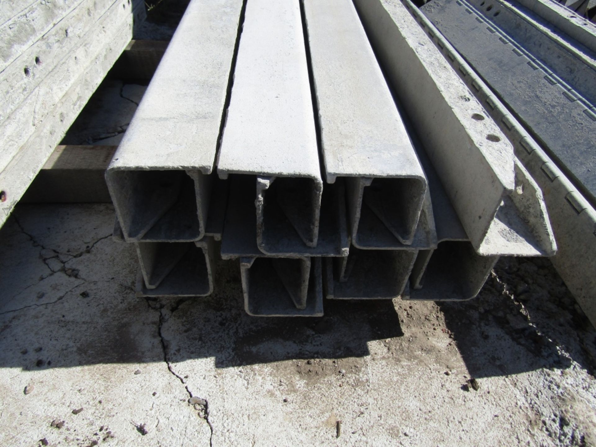 (15) 4" x 4" x 4' Wall Ties Concrete Forms, Smooth, 6-12 Hole Pattern, Triple Punch, Located near - Image 3 of 3