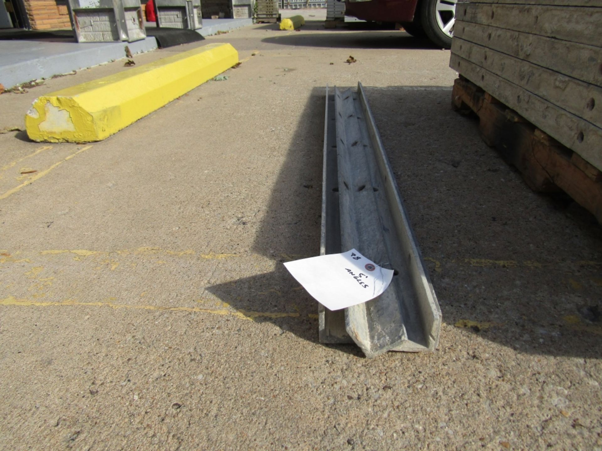 (4) 5' Durand Concrete Form Angles, Smooth 6-12 Hole Pattern, Located in Mt. Pleasant, IA