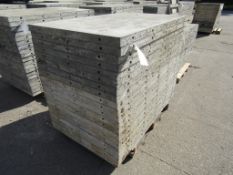 (20) 36" x 5' Durand Concrete Forms, Smooth 6-12 Hole Pattern, Attached Hardware, Located in Mt.