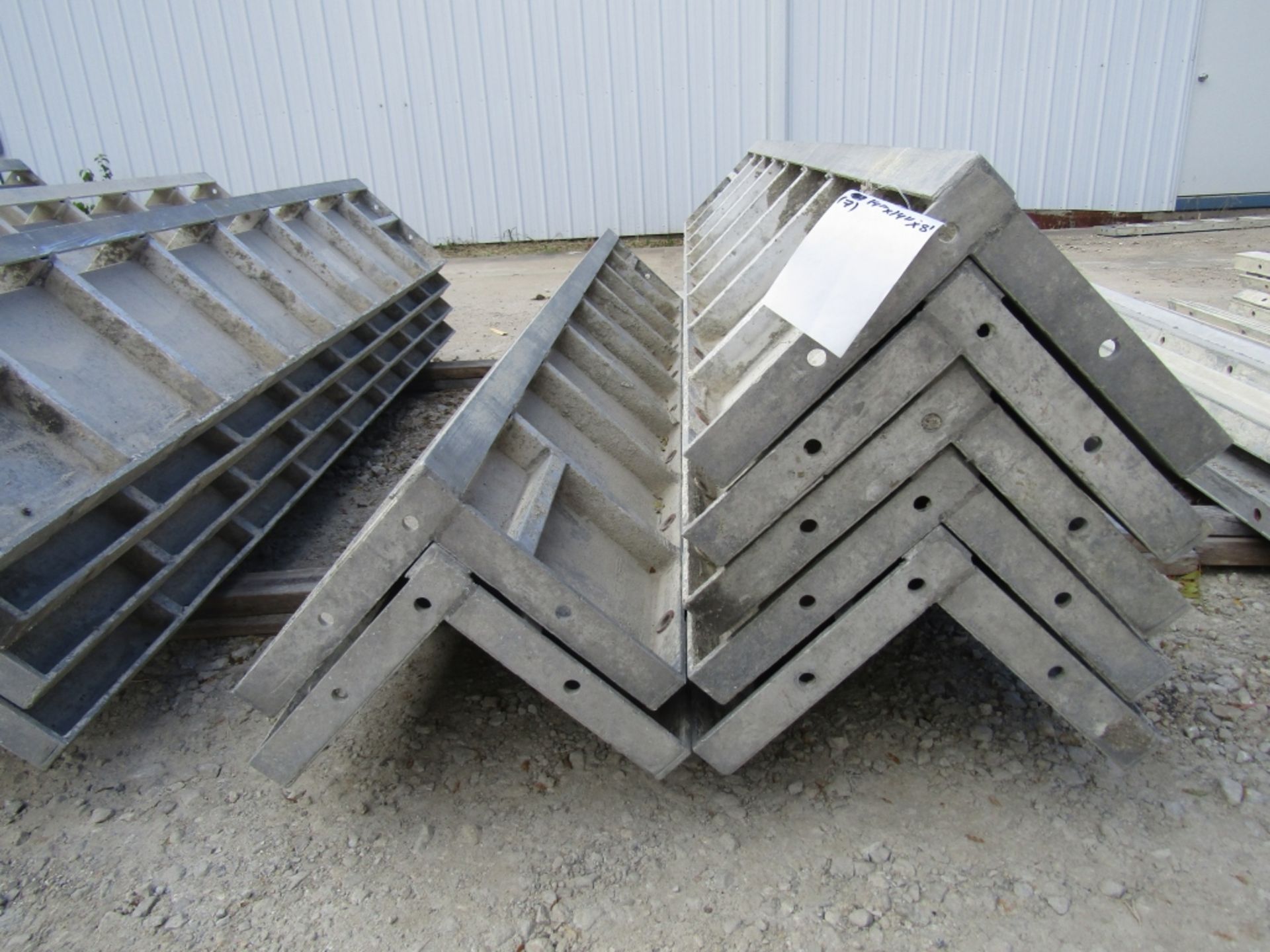 (7) 12" x 12" x 8' Durand Concrete Forms Corners, Smooth 6-12 Hole Pattern, Located in Mt. Pleasant,