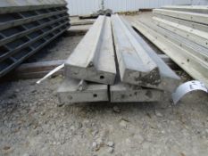 (4) 8" x 8' Stops Durand Concrete Forms, Smooth 6-12 Hole Pattern, Located in Mt. Pleasant, IA