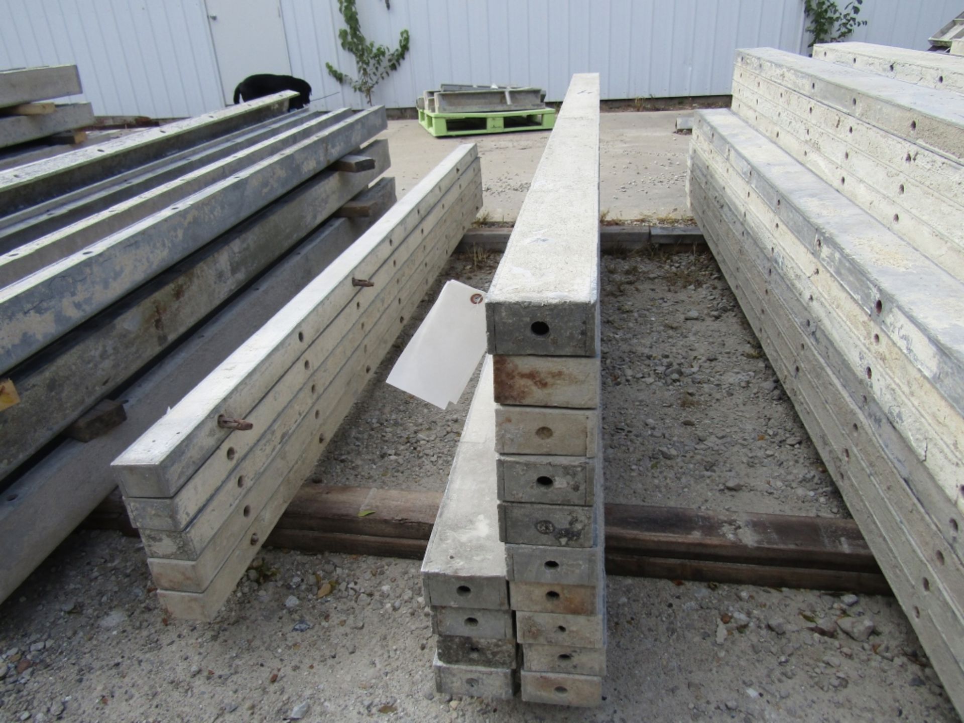 (14) 4" x 8' Durand Concrete Forms, Smooth 6-12 Hole Pattern , Located in Mt. Pleasant, IA