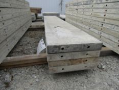 (4) 15" x 8' Durand Concrete Forms, Smooth 6-12 Hole Pattern, Attached Hardware, Located in Mt.