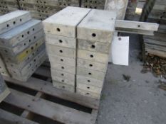 (16) 6" x 1' Durand Cap Concrete Forms, Smooth 6-12 Hole Pattern, Located in Mt. Pleasant, IA