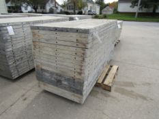 (20) 36" x 8' Durand Concrete Forms, Smooth 6-12 Hole Pattern, Attached Hardware, Located in Mt.