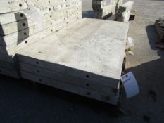 (3) 24" x 4' Durand Concrete Forms, Smooth 6-12 Hole Pattern, Attached Hardware, Located in Mt.