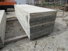 (13) 32" x 8' Durand Concrete Forms, Smooth 6-12 Hole Pattern, Attached Hardware, Located in Mt.