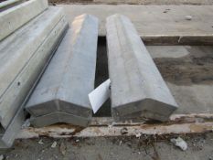 (4) 5" x 5" x 4' 45DEG ISC Western Concrete Forms, Smooth 6-12 Hole Pattern, Located in Mt.