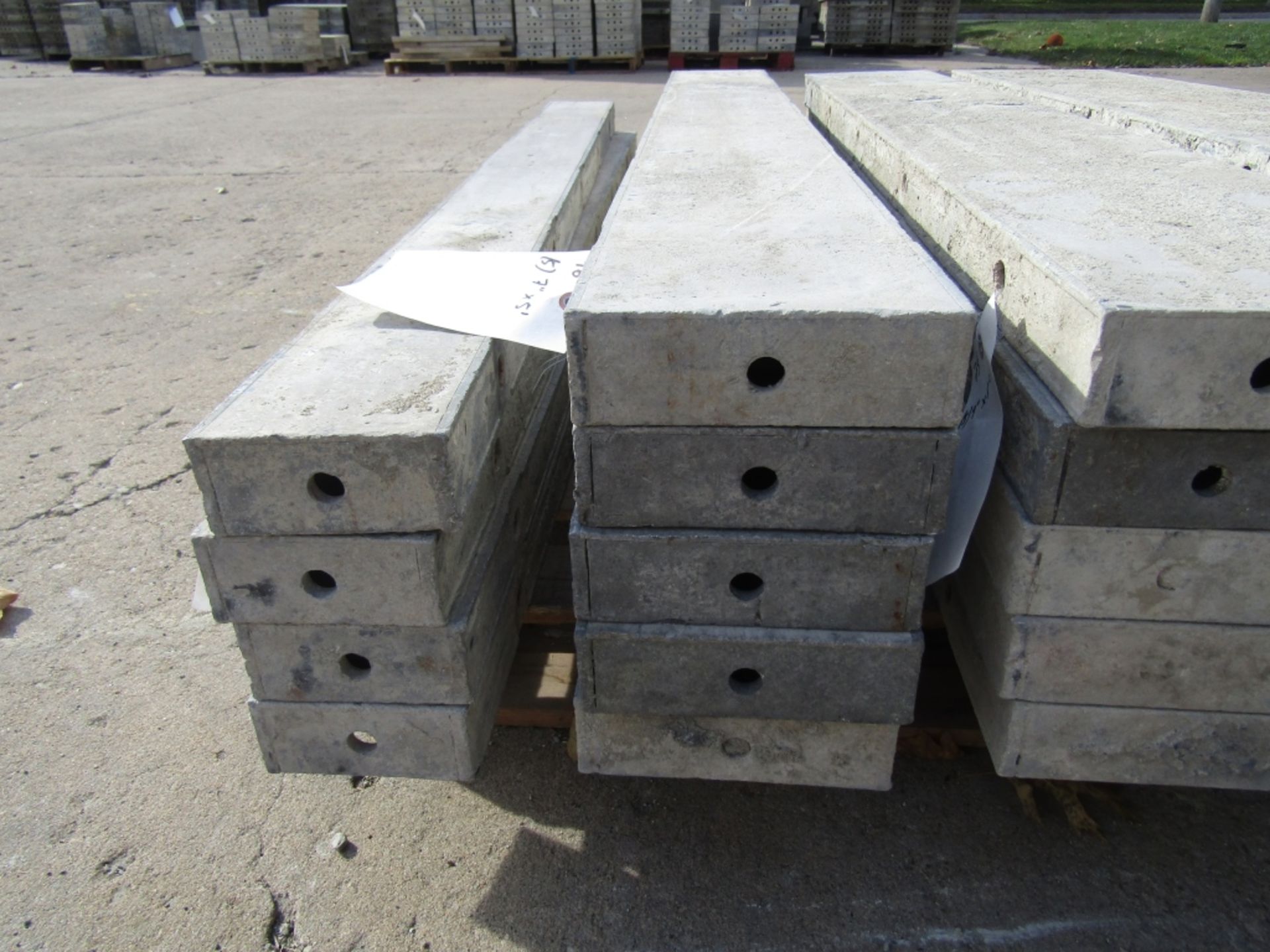 (5) 7" x 5' Durand Concrete Forms, Smooth 6-12 Hole Pattern, Located in Mt. Pleasant, IA