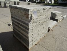 (21) 36" x 4' Durand Concrete Forms, Smooth 6-12 Hole Pattern, Attached Hardware, Located in Mt.