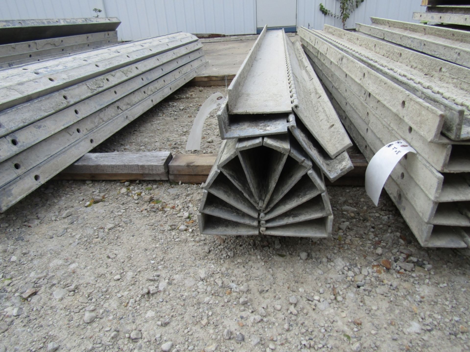 (7) 6" x 8' Durand Concrete Forms Hinged, Smooth 6-12 Hole Pattern, Located in Mt. Pleasant, IA