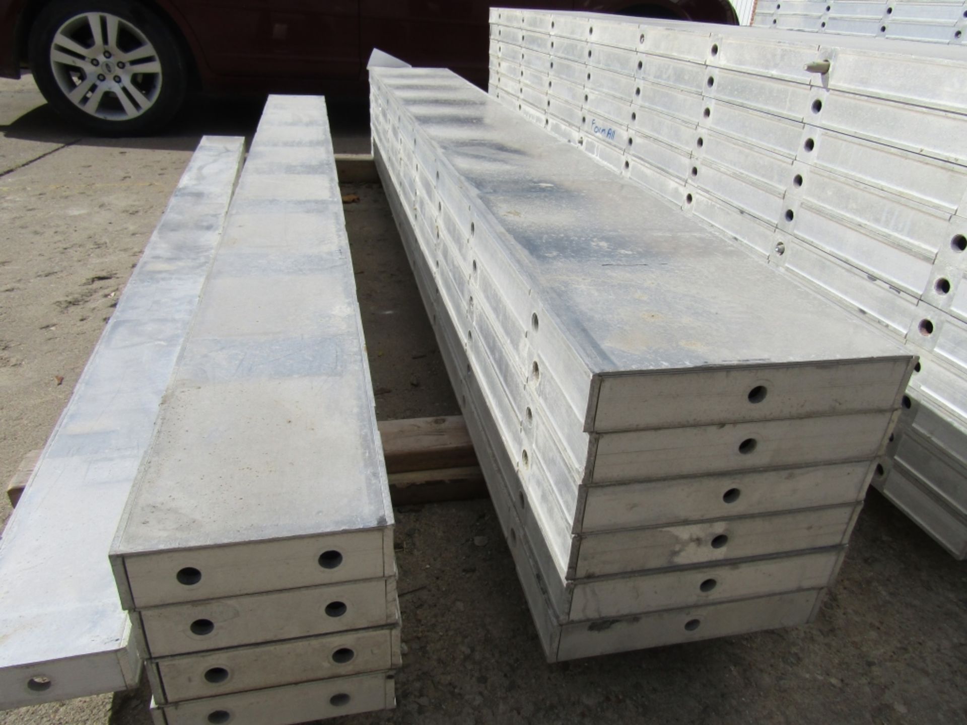 (6) 12" x 8' New Durand Concrete Forms, Smooth 6-12 Hole Pattern, Located in Mt. Pleasant, IA - Image 2 of 2