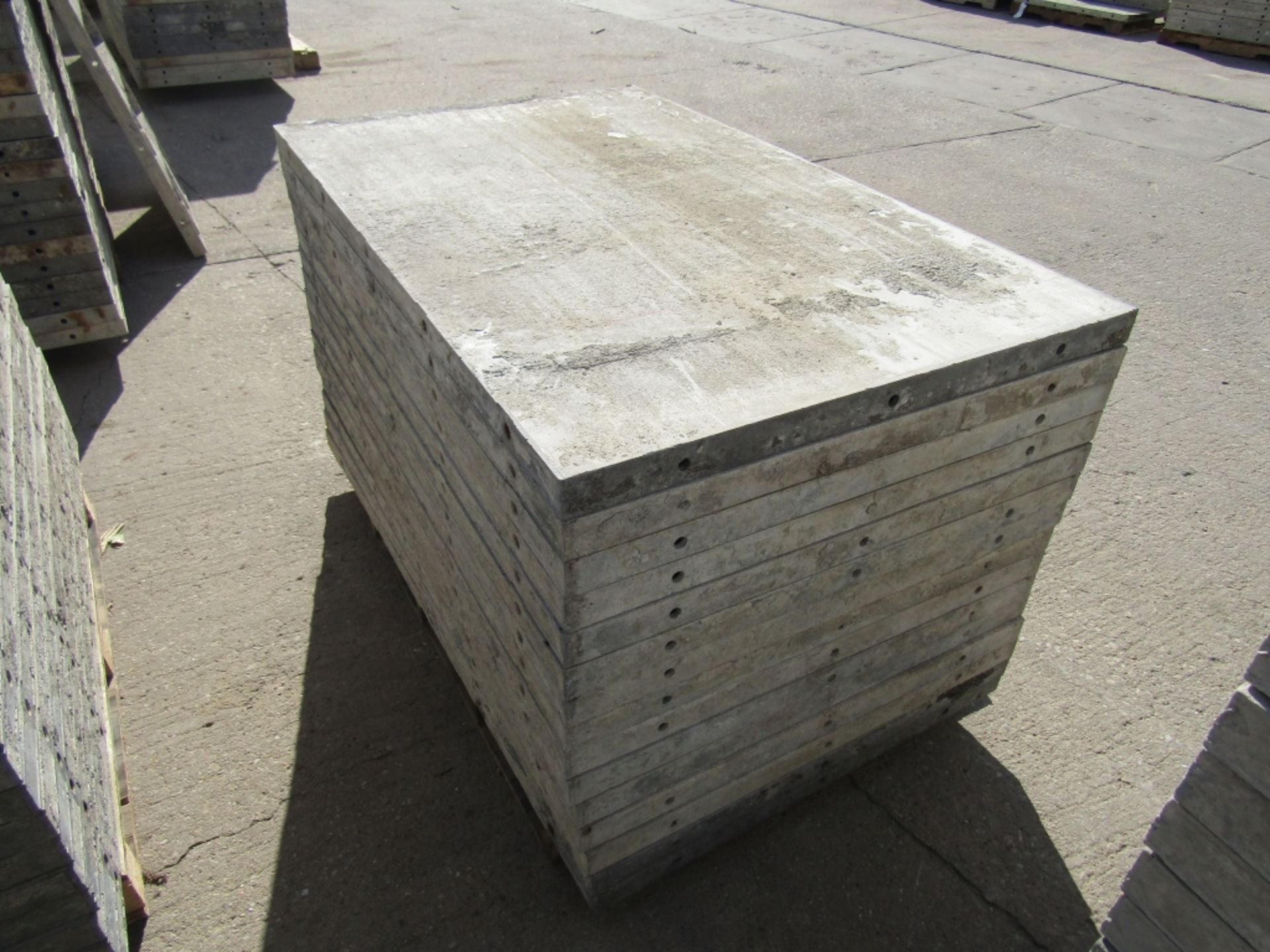 (15) 36" x 5' Durand Concrete Forms, Smooth 6-12 Hole Pattern, Attached Hardware, Located in Mt. - Image 2 of 4