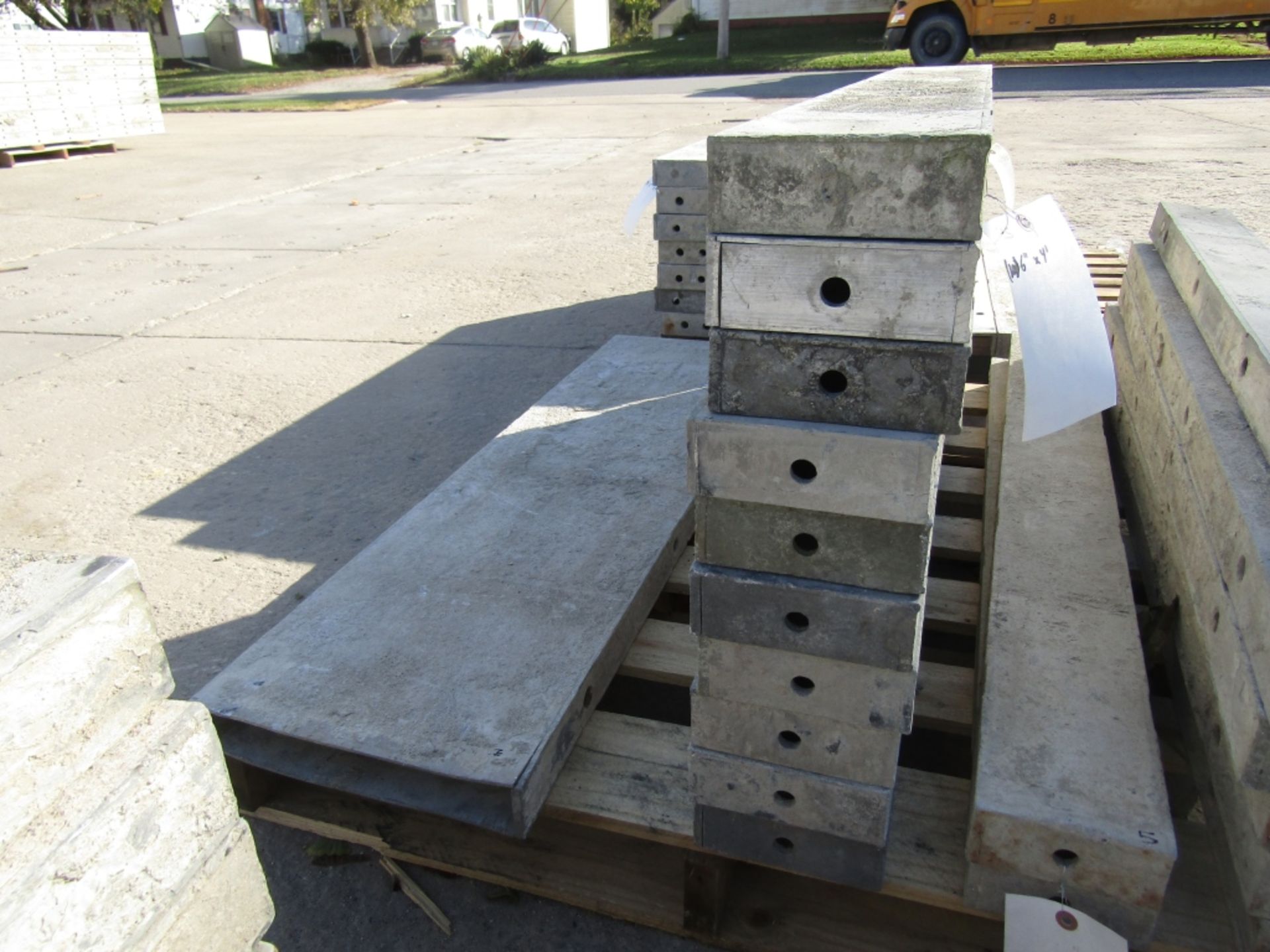 (20) 6" x 4' Durand Concrete Forms, Smooth 6-12 Hole Pattern, Located in Mt. Pleasant, IA