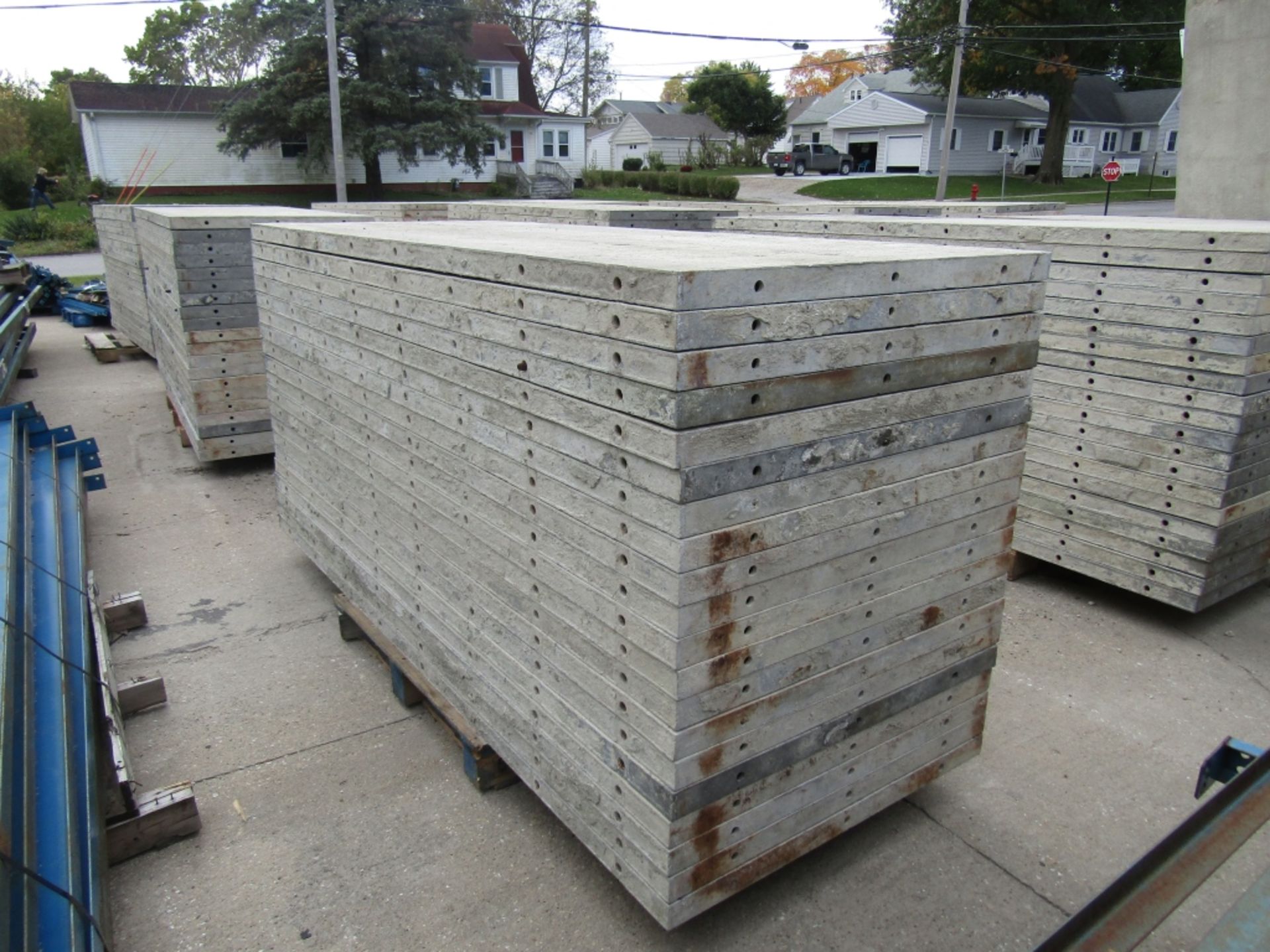 (20) 36" x 8' Durand Concrete Forms, Smooth 6-12 Hole Pattern, Attached Hardware, Located in Mt. - Image 2 of 4