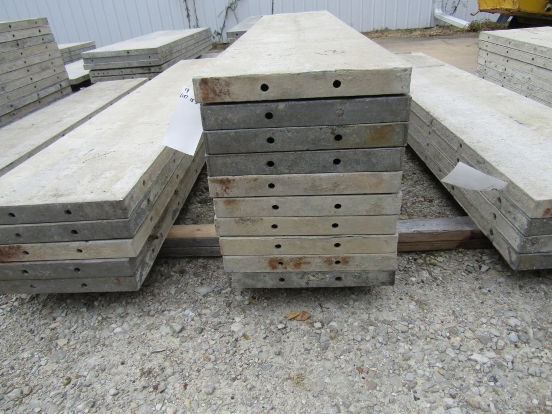 (15) 18" x 8' Durand Concrete Forms, Smooth 6-12 Hole Pattern, Attached Hardware, Located in Mt. - Image 2 of 4