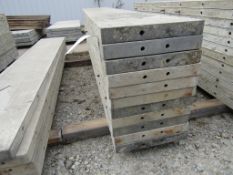 (23) 16" x 8' Durand Concrete Forms, Smooth 6-12 Hole Pattern, Attached Hardware, Located in Mt.