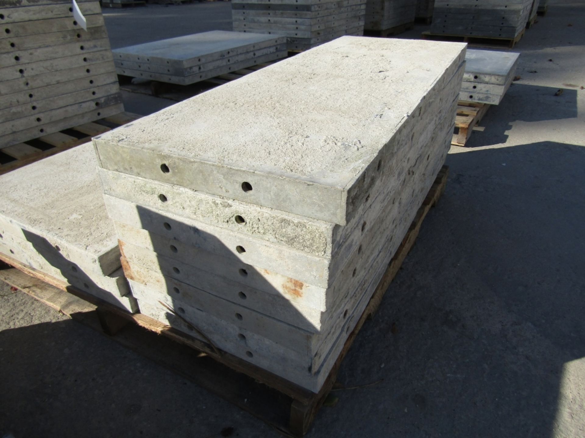 (8) 18" x 4' Durand Concrete Forms, Smooth 6-12 Hole Pattern, Attached Hardware, Located in Mt. - Image 2 of 2