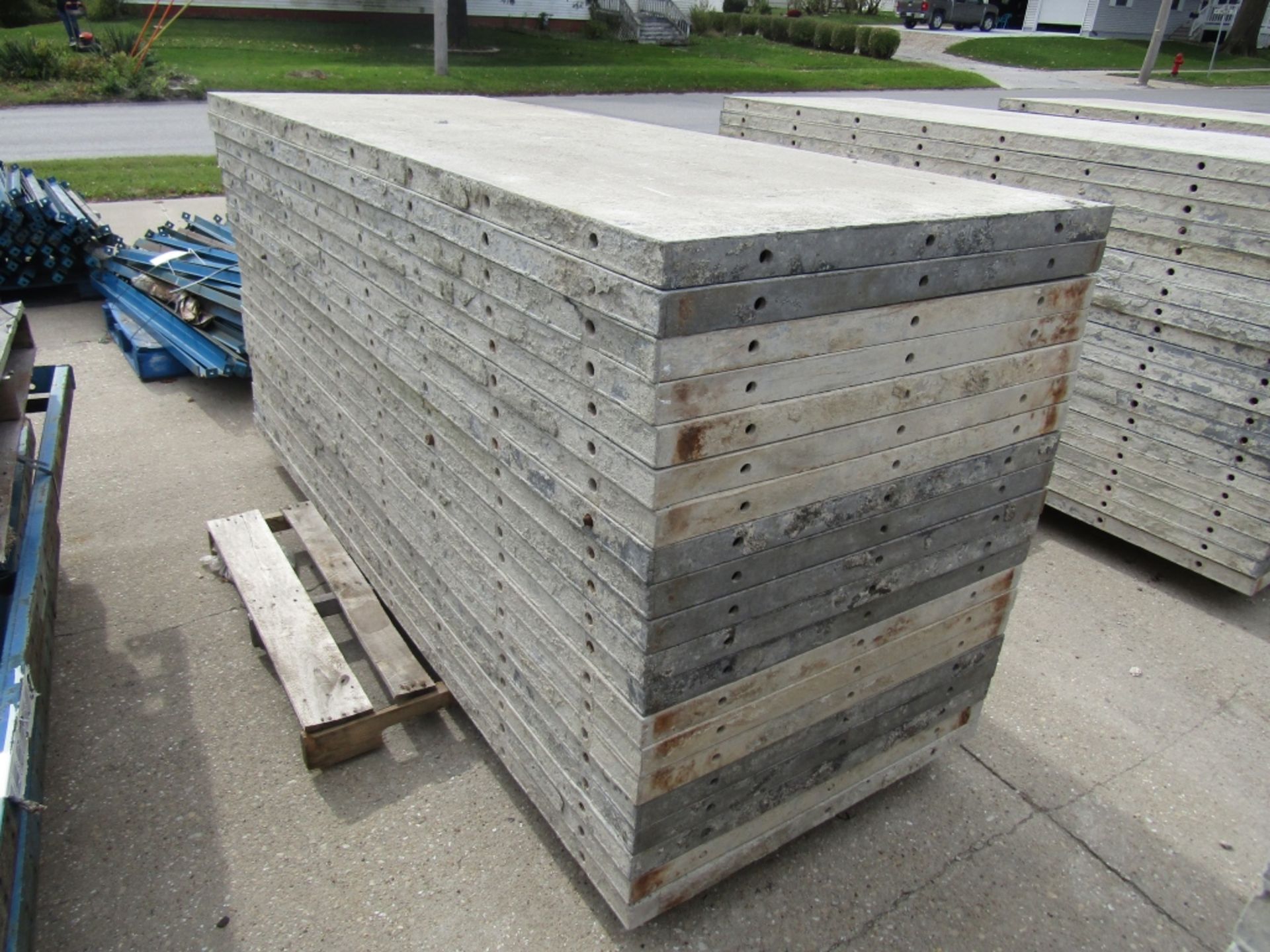 (20) 36" x 8' Durand Concrete Forms, Smooth 6-12 Hole Pattern, Attached Hardware, Located in Mt. - Image 2 of 4