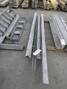 (1) 3" x 8',(1) 8" x 7' Hinged, (1) 7 1/2" x 7', Wall-Ties Concrete Forms, Smooth 6-12 Hole Pattern,