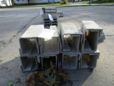 (13) 5"x5"x1' & (2) 6"x4"x1' Inside Corners Durand Cap Concrete Forms Smooth 6-12 Hole Pattern, Full