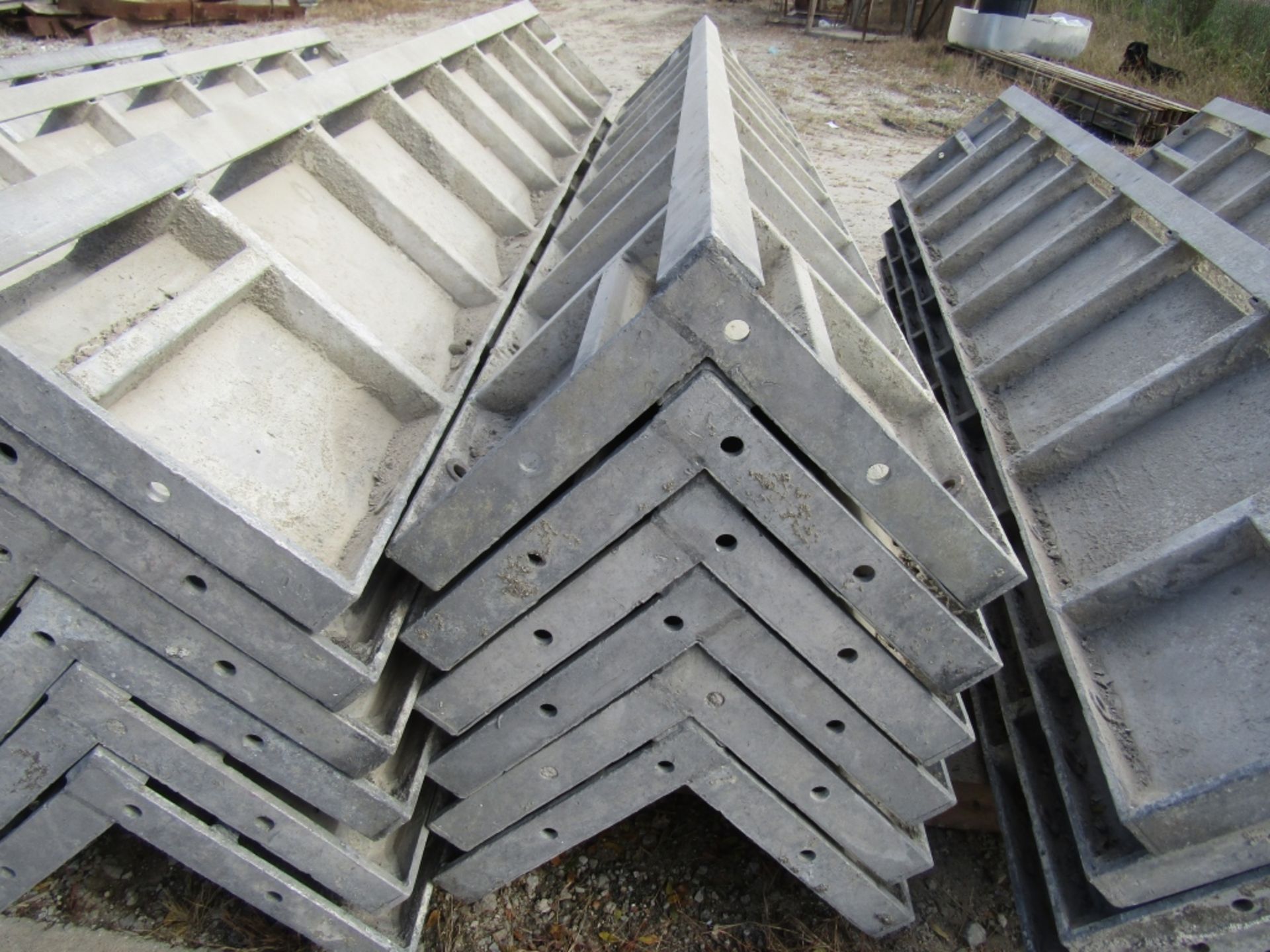 (6) 12" x 12" x 8' Durand Concrete Forms Corners, Smooth 6-12 Hole Pattern, Located in Mt. Pleasant, - Image 2 of 2