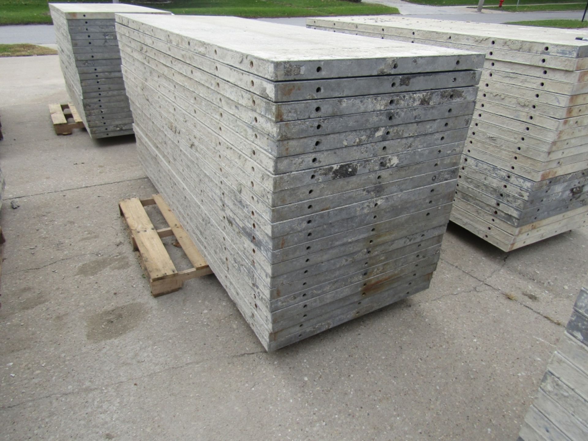 (20) 36" x 8' Durand Concrete Forms, Smooth 6-12 Hole Pattern, Attached Hardware, Located in Mt. - Image 2 of 4