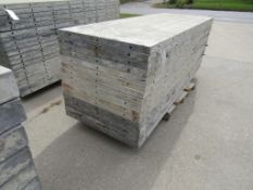 (16) 36" x 8' Durand Concrete Forms, Smooth 6-12 Hole Pattern, Attached Hardware, Located in Mt.