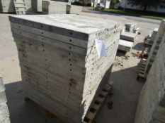 (20) 36" x 4' Durand Concrete Forms, Smooth 6-12 Hole Pattern, Attached Hardware, Located in Mt.