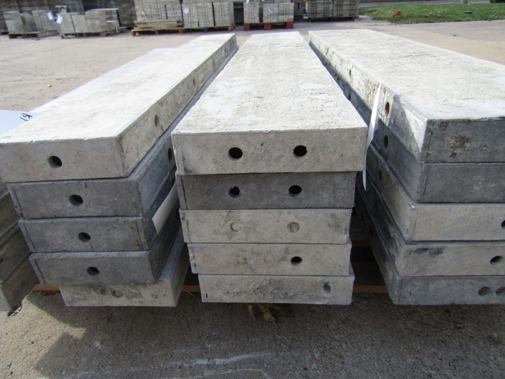 (5) 9" x 5' Durand Concrete Forms, Smooth 6-12 Hole Pattern, Located in Mt. Pleasant, IA